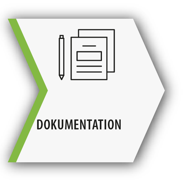 Das gezeigte Symbol stellt ein Blatt mit einem Stift dar.